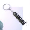 Game Sekiro Shadows Die Twice Keychain Rectangle Letter Logo Metal Keyring Pendant Men Car Women Bag 2 - Sekiro Shop