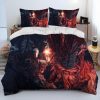 Sekiro Shadows Die Twice Game Game Comforter Bedding Set Duvet Cover Bed Set Quilt Cover Pillowcase 10 - Sekiro Shop