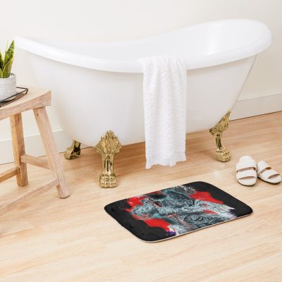 Sekiro Shadows Die Twice Neon Paint 4 Bath Mat Official Sekiro Merch