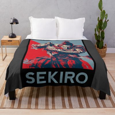 Sekiro Shadows Die Twice Poster 1 Throw Blanket Official Sekiro Merch