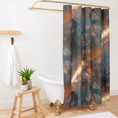 Sekiro Shadows Die Twice Artwork Shower Curtain Official Sekiro Merch