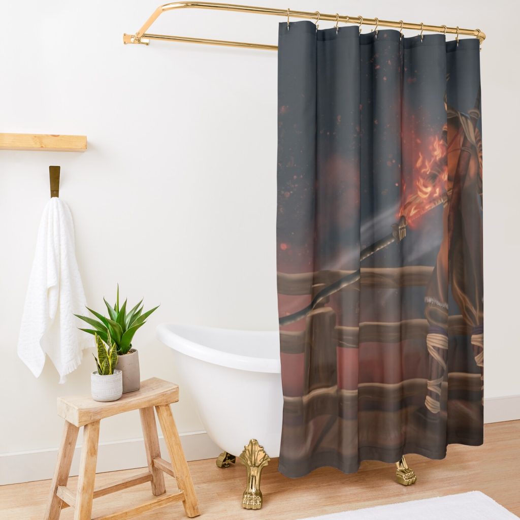 Shura | Sekiro Shower Curtain Official Sekiro Merch