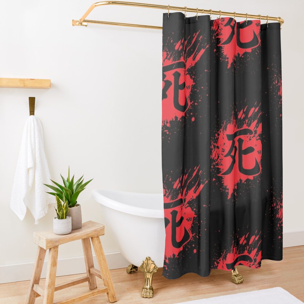 Sekiro Death Splatter   - Tshirt Shower Curtain Official Sekiro Merch