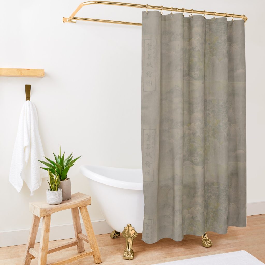 Sekiro Shadows Die Twice Map Shower Curtain Official Sekiro Merch