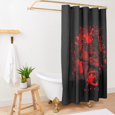 Sekiro Shadow Die Twice With Death Kanji Shower Curtain Official Sekiro Merch