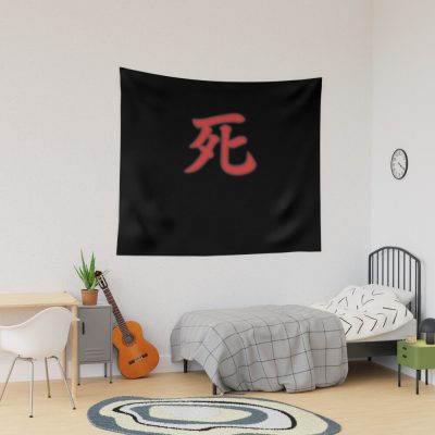 Sekiro Death Screen Red Death Word In Japanese Character Tapestry Official Sekiro Merch